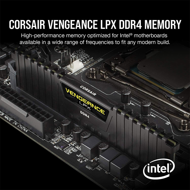 خرید رم Corsair Vengeance LPX - ظرفیت 16 گیگابایت - DDR4 - فرکانس 3200 مگاهرتز - CL16